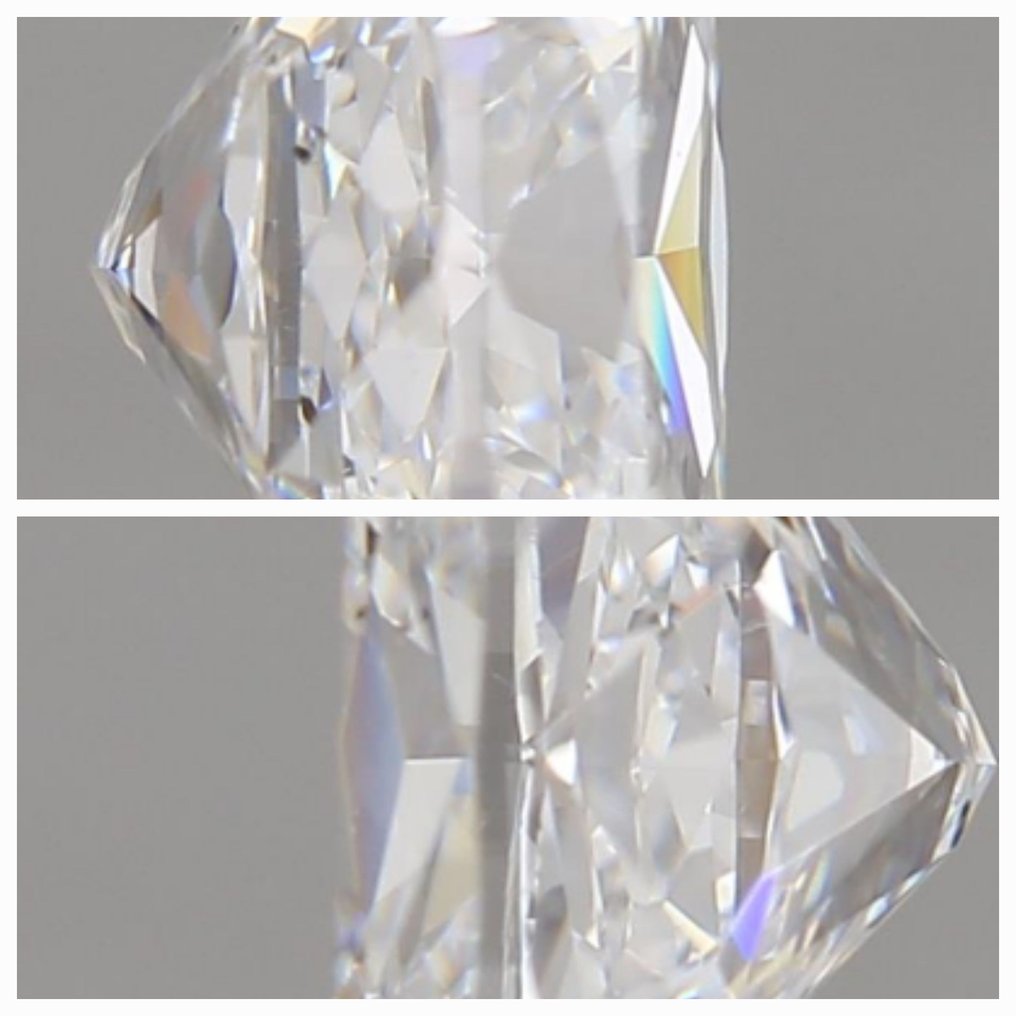 2 pcs Diamant - 1.40 ct - Pude - E - SI1, EX/VG/ *Low Reserve Price* #2.1