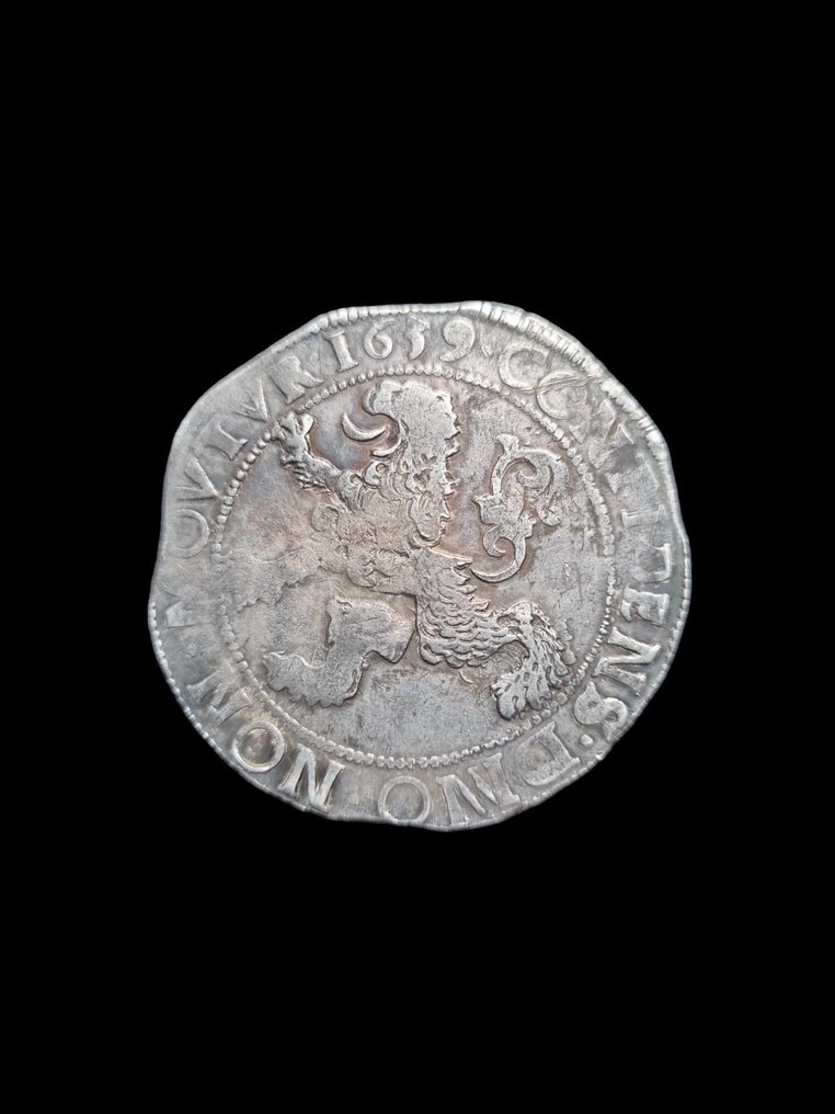 荷蘭，烏特勒支. Leeuwendaalder 1639/37 - R4, ongekroonde leeuw #1.2
