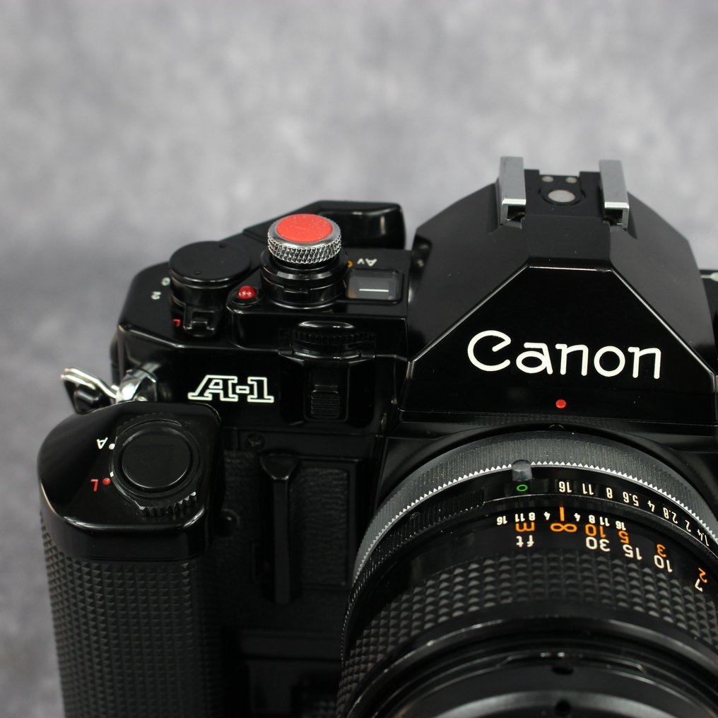 Canon A1 + Winder + FD 50mm 1:1.4s.s.c. + Film Analogt kamera #2.1