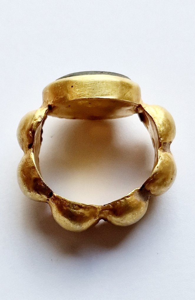 Μεσοποταμιακή Χρυσός Δαχτυλίδι | XRF & Ιρανική Βασιλική Οικογένεια - 20 mm #1.1