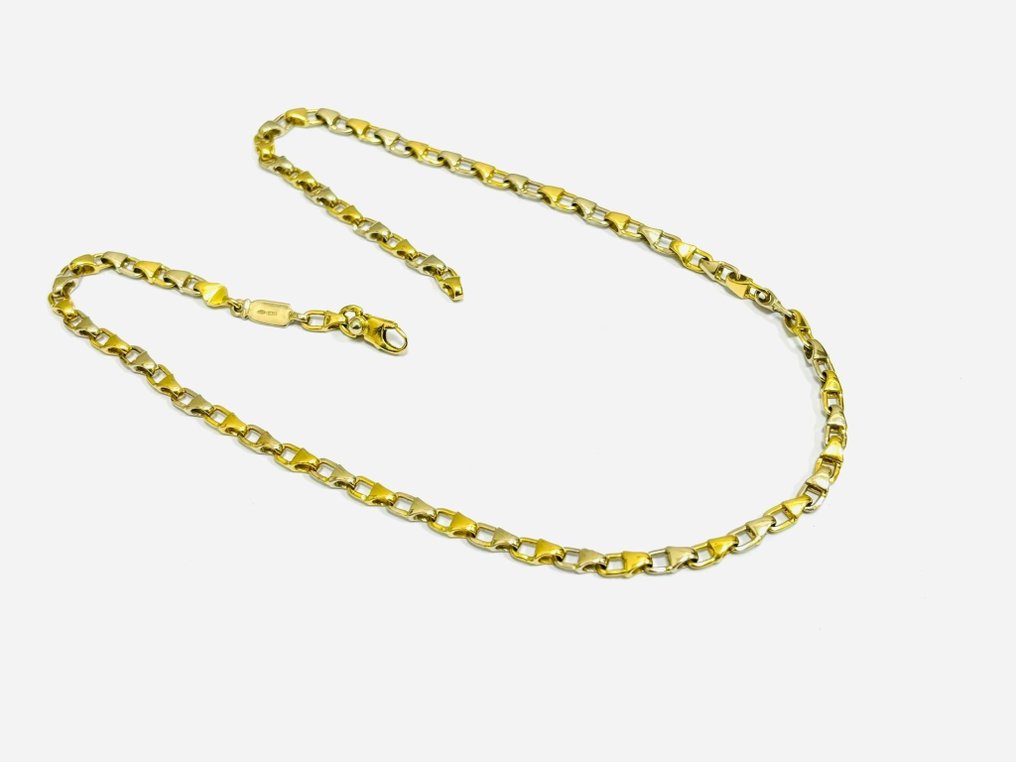 Halskette - 18 kt Gelbgold, Weißgold #3.2