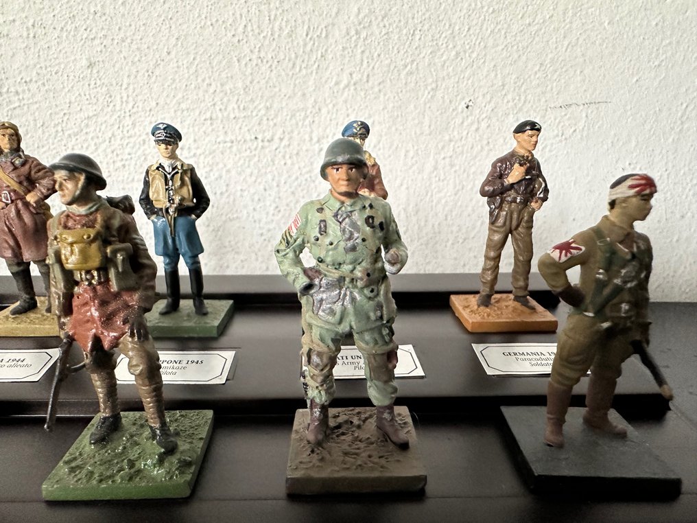 De Agostini Hachette - Figurita militar en miniatura - 4x serie di Soldatini in Piombo di quattro nazioni diverse WW2 (40) - Plomo #3.2
