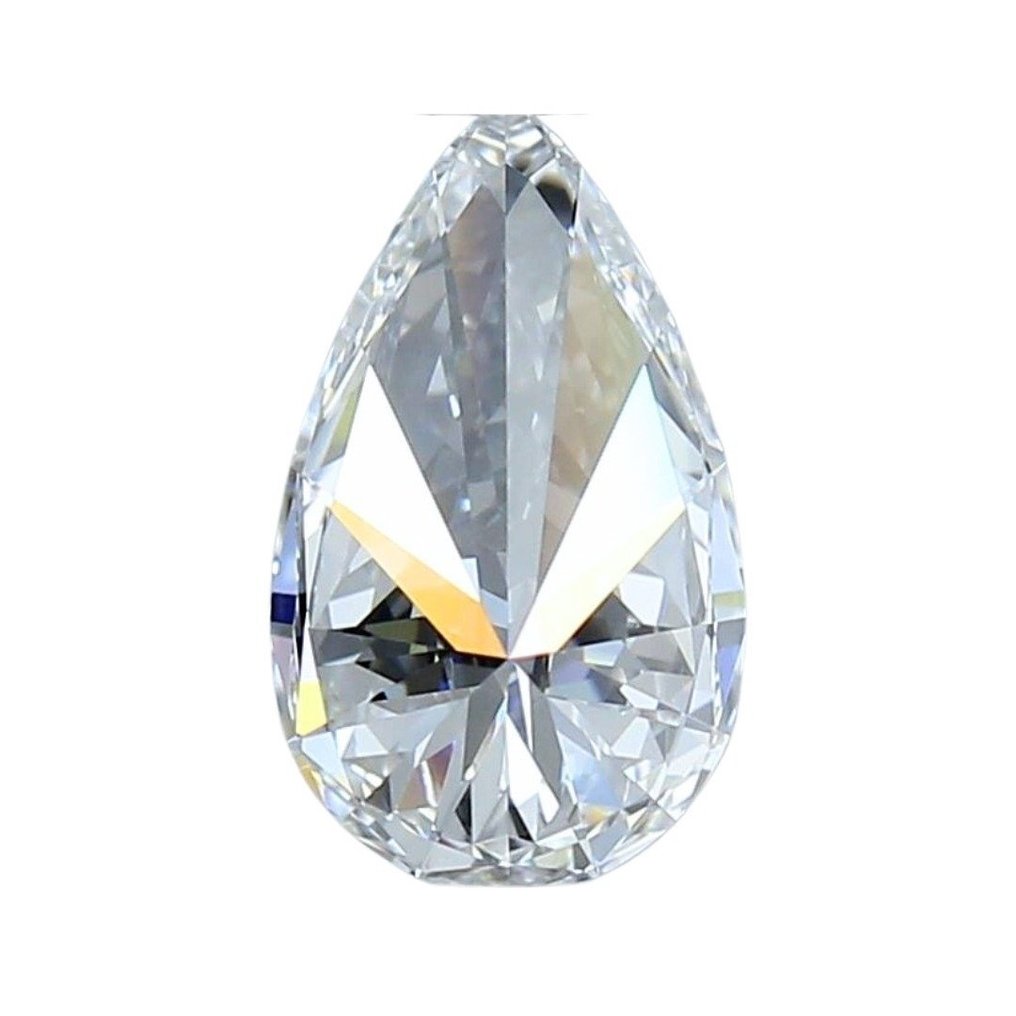 1 pcs Diamant - 0.51 ct - Briljant, Peer - D (kleurloos) - IF (intern zuiver) #1.2