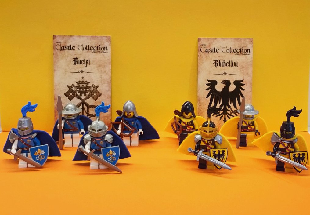 Lego - Castle - Minifigures Guelfi e Ghibellini Custom Made Limited Edition - 2020+ #1.1