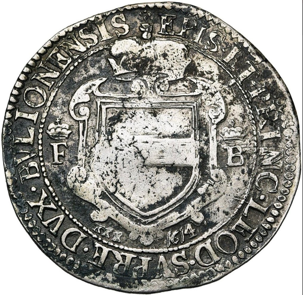 Lage landen feodaal, Prinsbisdom Luik. Ferdinand de Baviere (1612-1650). 30 Sols 1614 #1.2