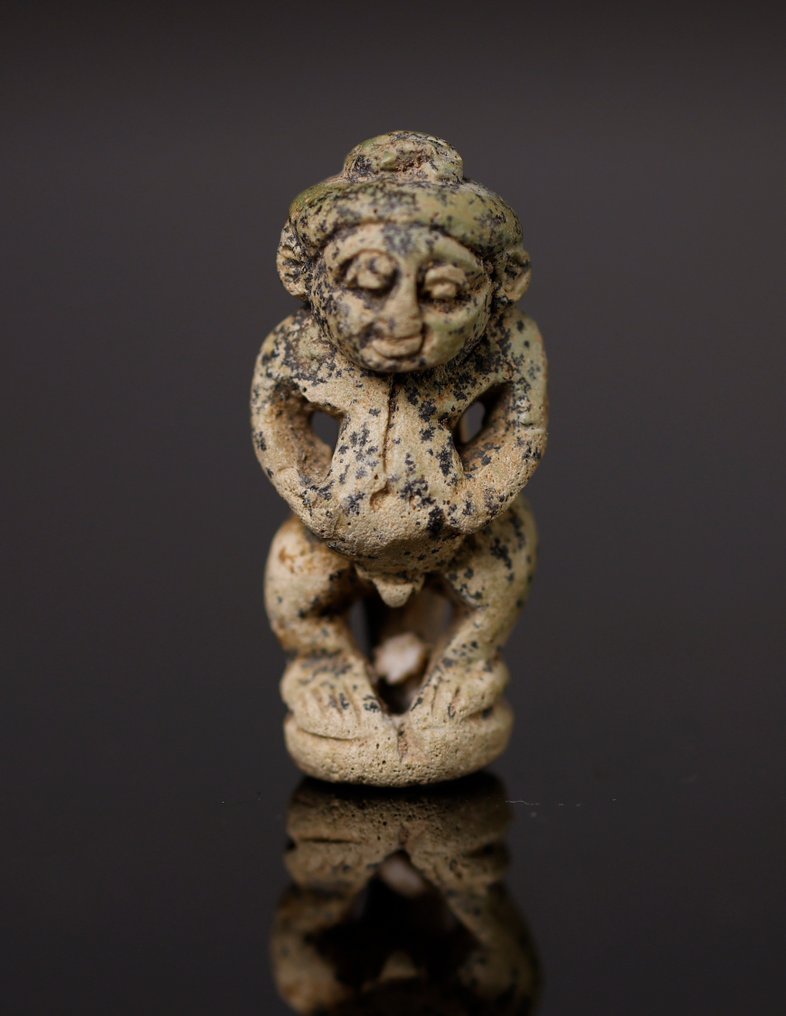 Égypte ancienne Amulette de Dieu Pataikos - 3 cm #1.2
