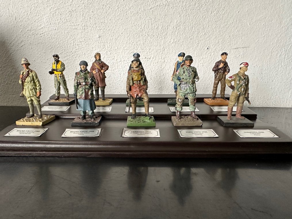De Agostini Hachette - Figurita militar en miniatura - 4x serie di Soldatini in Piombo di quattro nazioni diverse WW2 (40) - Plomo #2.1