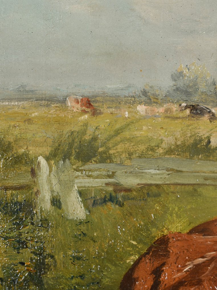 Henri Schouten (1857-1927) - Cows in a meadow #3.1