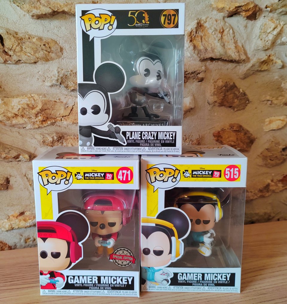 Funko  - Funko Pop Mickey Mouse Collection of 3 - 2010-2020 #1.1