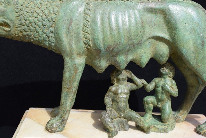 Sculpture, Lupa Capitolina - 23 cm - Bronze #3.2