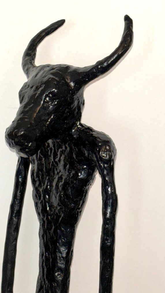 Abdoulaye Derme - 雕刻, Minotaure - 98 cm -  #1.1