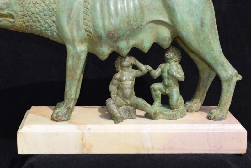 Escultura, Lupa Capitolina - 23 cm - Bronce #2.2