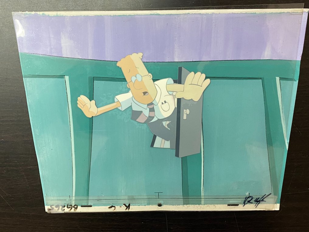 Dilbert (TV series, 1999) - 1 Cel di animazione originale, con sfondo dipinto #2.1