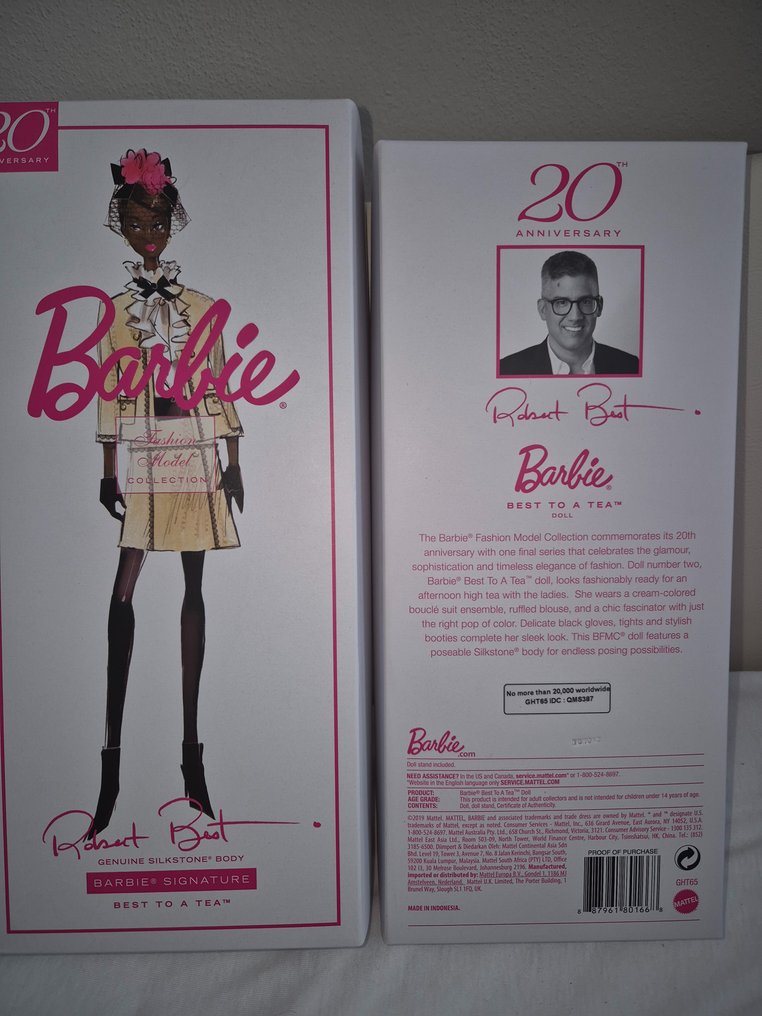 Mattel  - Poupée Barbie Best to a Tea Silkstone BFMC 2019 - 2010-2020 - Indonésie #2.1
