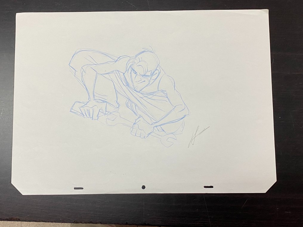 Titan A.E. (2000) - 1 Original animation drawing of Cale Tucker, signed by an animator - very rare! #2.2