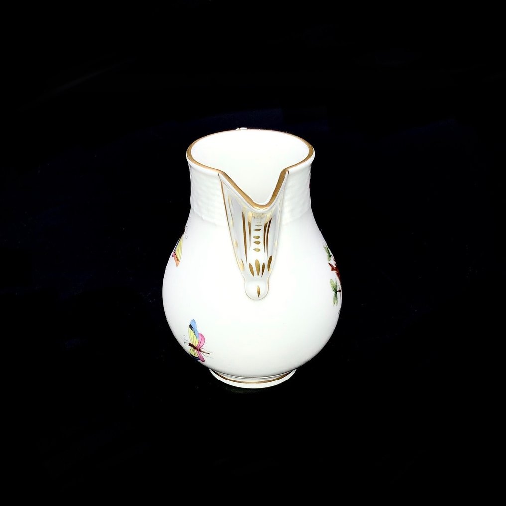Herend, Hungary - Exquisite Milk Jug - "Rothschild Bird" Pattern - Milk jug - Hand Painted Porcelain #2.1