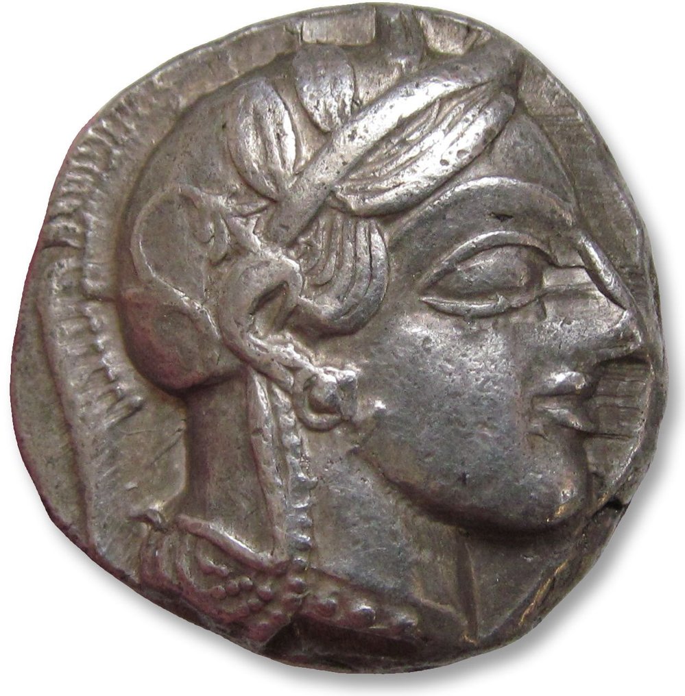 Attica, Atena. Tetradrachm 454-404 B.C. - great example of this iconic coin - #1.2