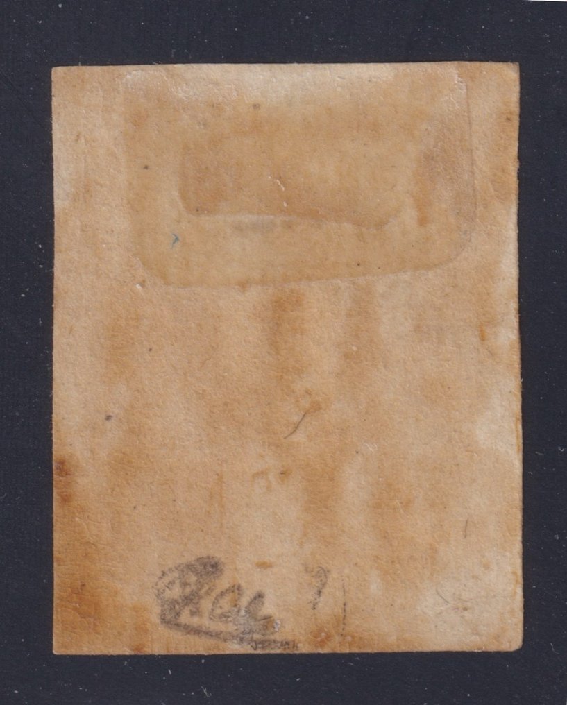 法国 1860 - Empire ND，No. 13A 新*，深色但纯正的口香糖，签名为小牛。美丽的 - Yvert #1.2