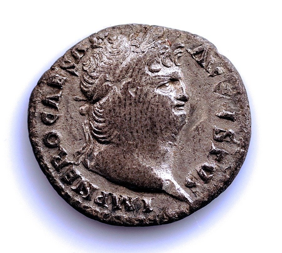 Romeinse Rijk. Nero (54-68 n.Chr.). Denarius Roma 66 - 67 d.C. - SALVS #1.1