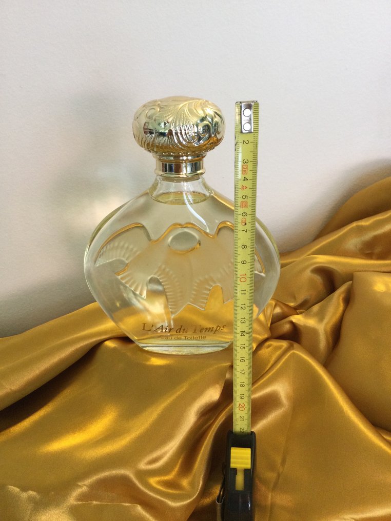 “L’AIR du TEMPS” raro LALIQUE FACTICE alto 20 cm. NINA RICCI - Parfyme kolbe - Glass #2.1