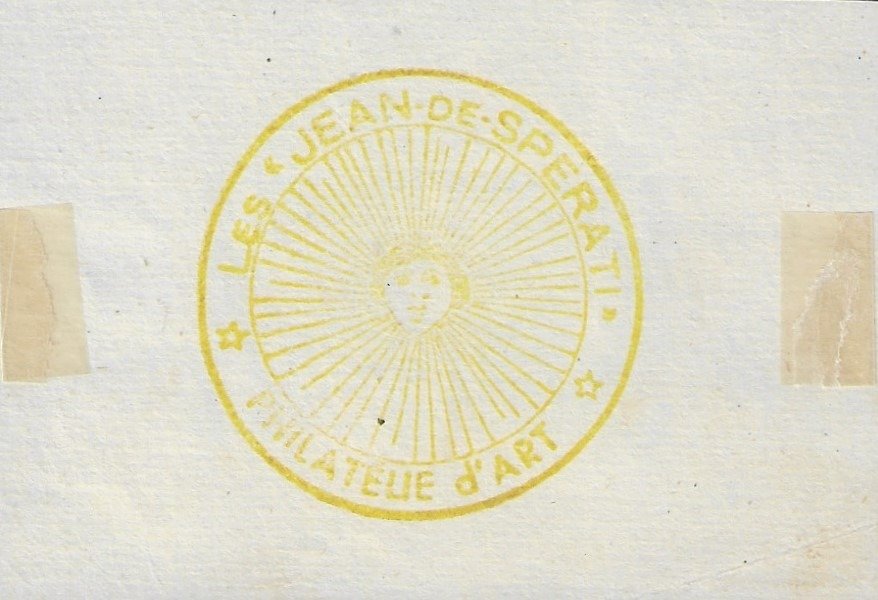 França 1849 - Falsificação preta de 20 centavos muito rara da Sperati - Yvert et Tellier n°3d #2.1
