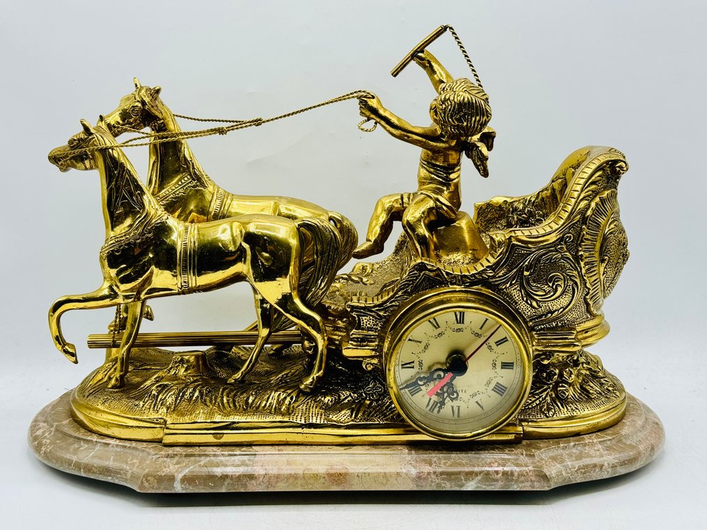 Carruagem Mitológica Estilo Barroco - Bronze dourado - 1970-1980 #3.2