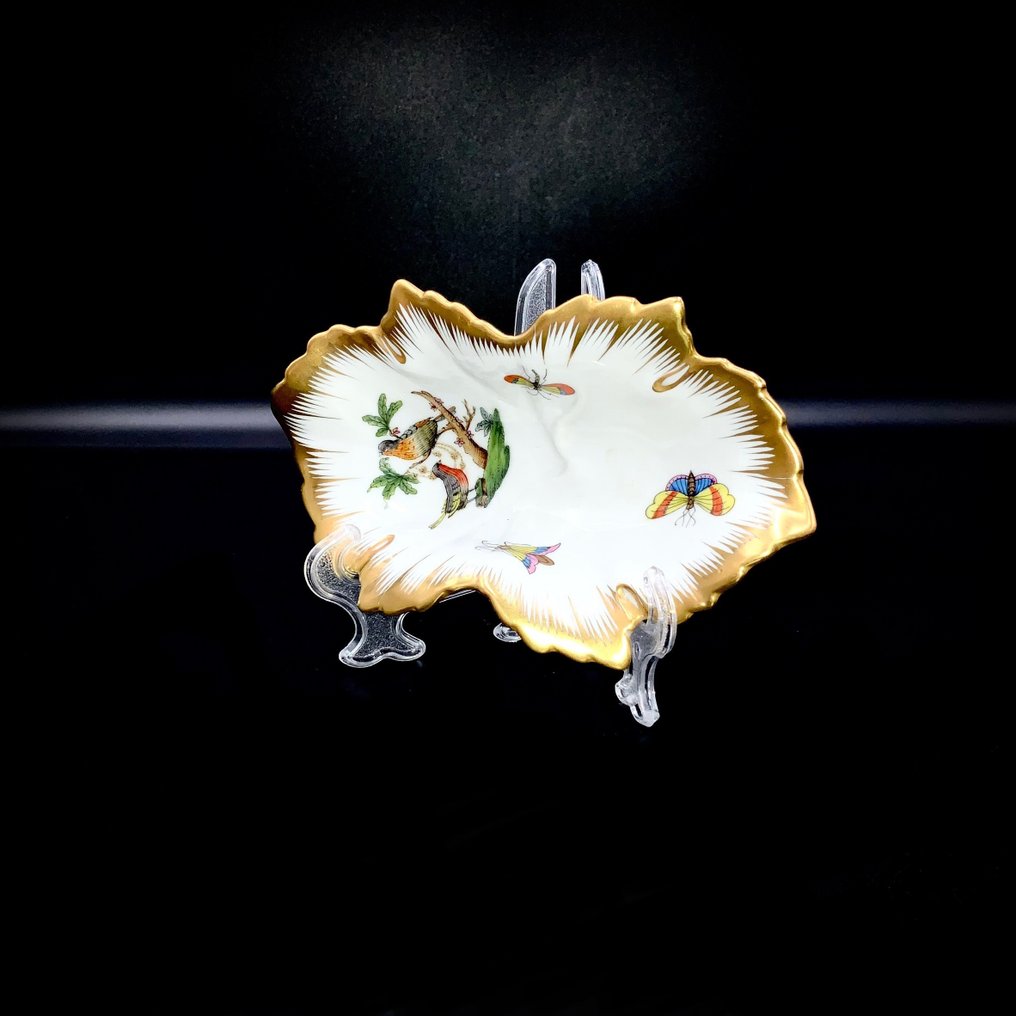 Herend - Jewell Vide Poche (14,5 cm) - "Rothschild Bird" Pattern - Prato - Porcelana pintada à mão #2.1
