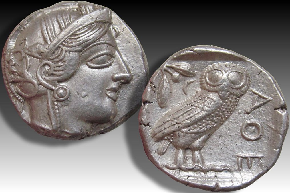 Attika, Aten. Tetradrachm 454-404 B.C. - great example of this iconic coin - #2.1