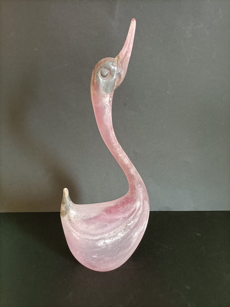 Cenedese - Figurine - Cigno in vetro scavo. - Verre de Murano #1.1