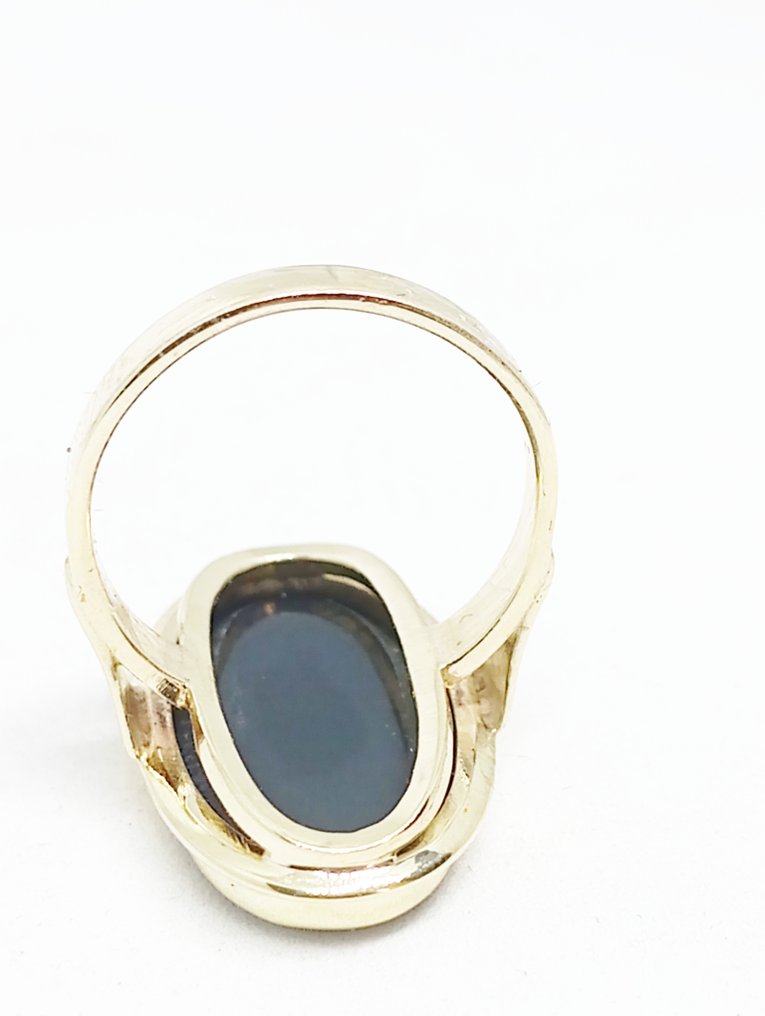 No Reserve Price - Ring - 18 kt. Yellow gold Onyx #2.1