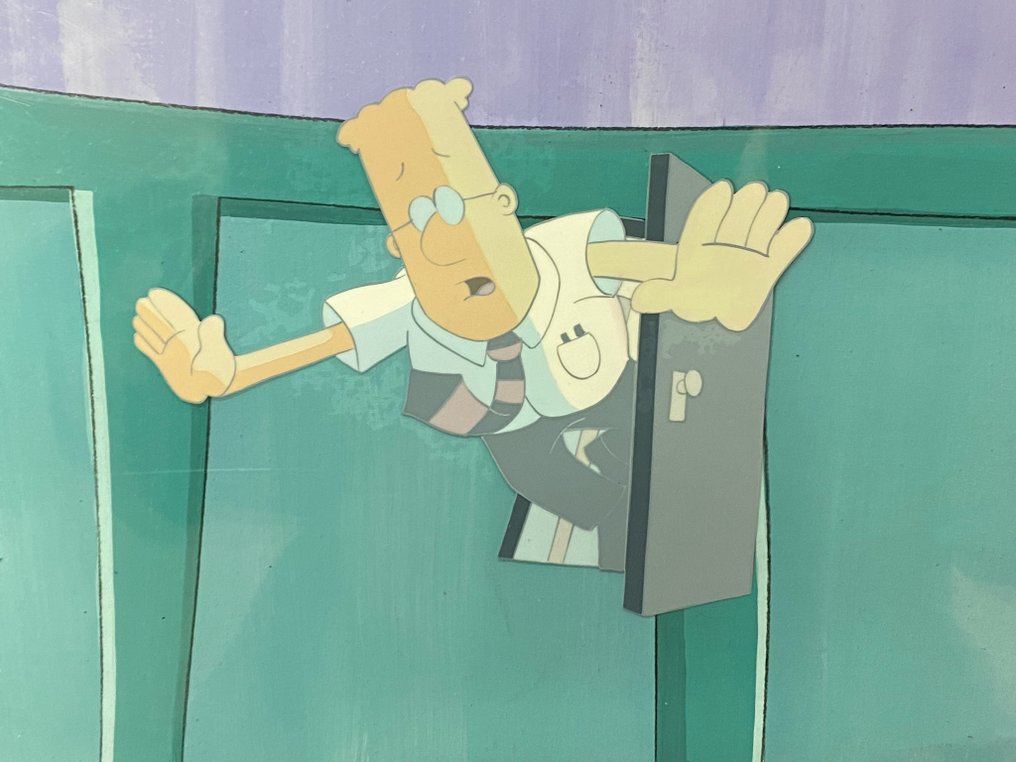 Dilbert (TV series, 1999) - 1 Original animation cel, with painted background #3.1