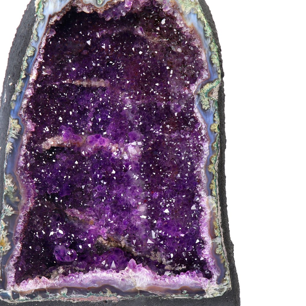 AA 品質 - “閃閃發光”紫水晶 - 32x19x15 cm - 晶洞- 9 kg #1.2