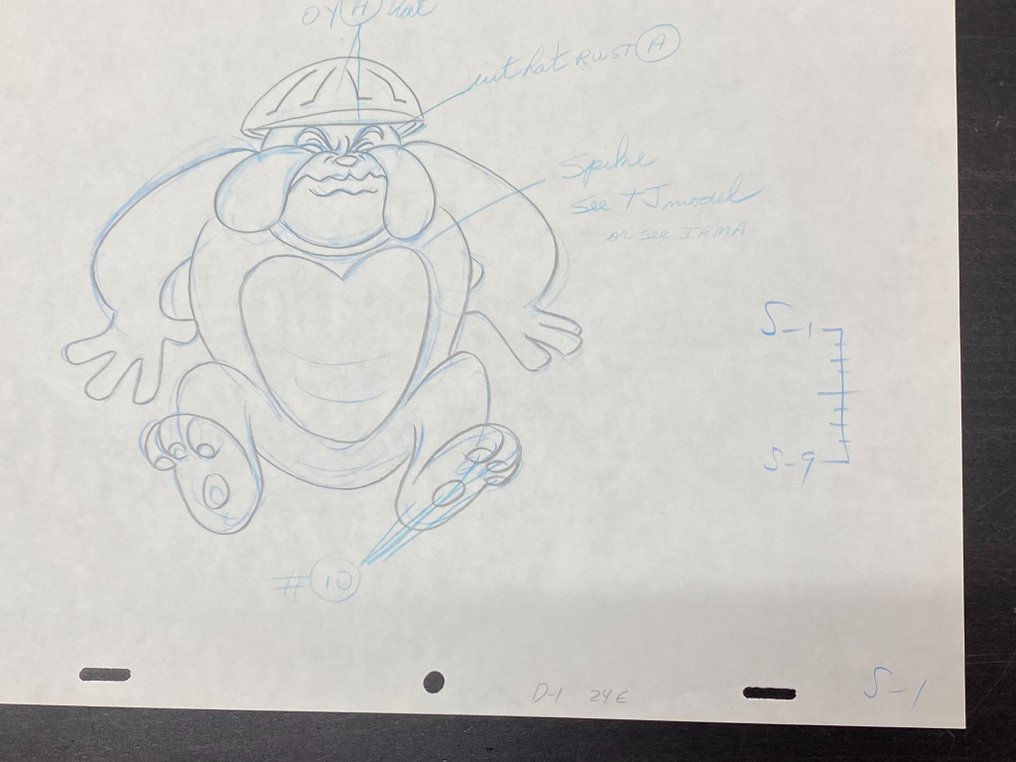 Looney Tunes, 1970's - 1 Disegno originale di Ettore il Bulldog #3.2