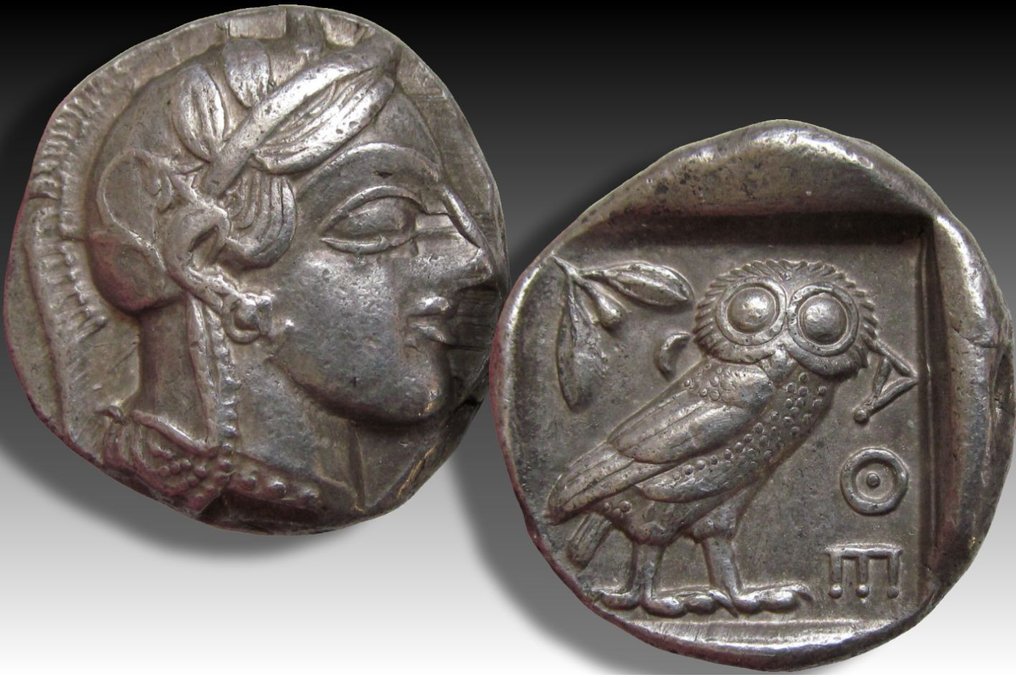 Attique, Athènes. Tetradrachm 454-404 B.C. - great example of this iconic coin - #2.1