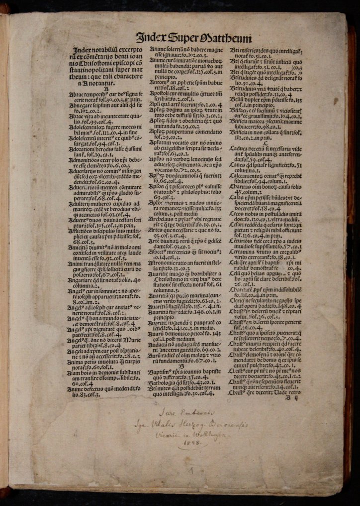 Johannes Chrysostomus - [Inkunabel] -Johannes Chrysostomus Opera - 1504 #3.1