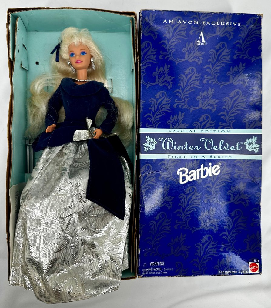 Mattel  - Păpușă Barbie - Winter Velvet - 1995 - U.S. #1.1