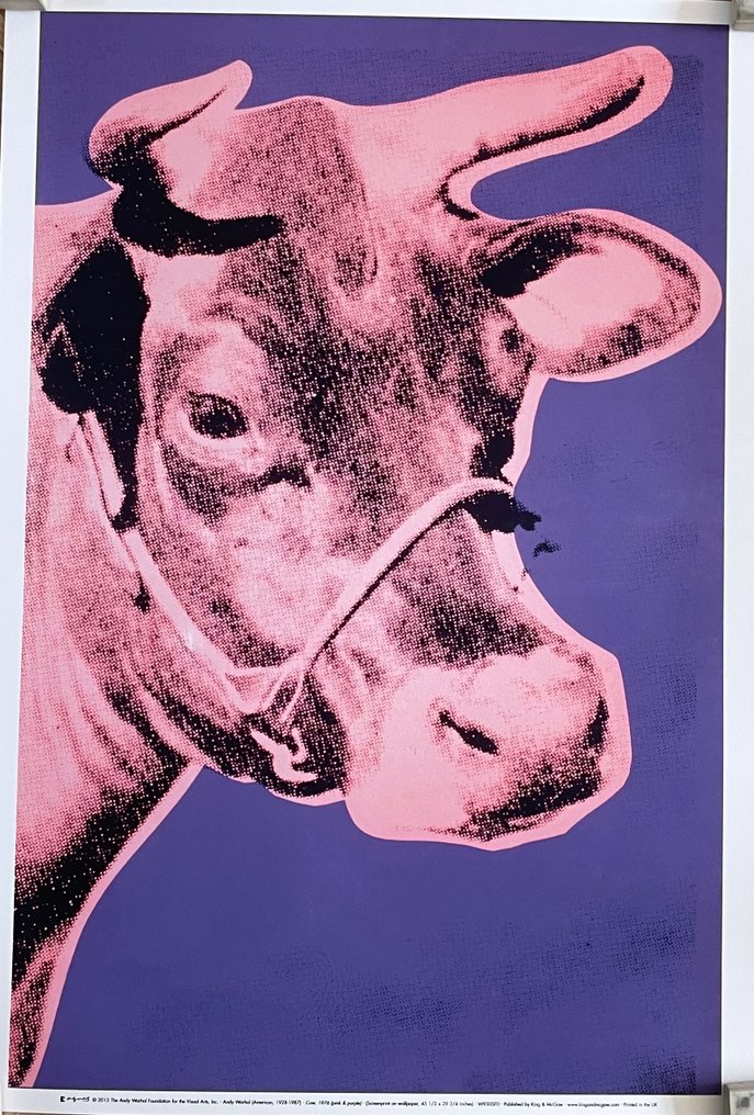 Andy Warhol (after) - Cow, 1976 (pink & purple), Copyright 2013 #1.0