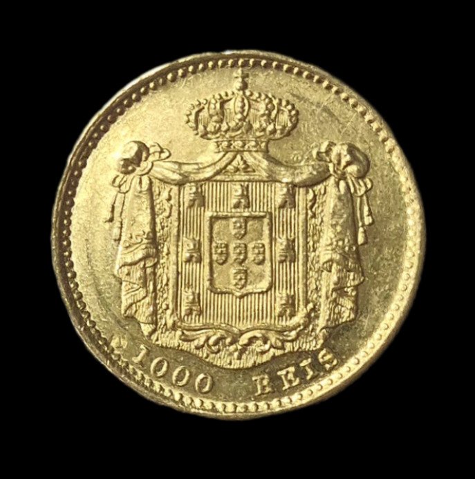 葡萄牙. D.瑪麗亞二世 (1834-1853). 1000 Reis 1851 - Escassa #1.2