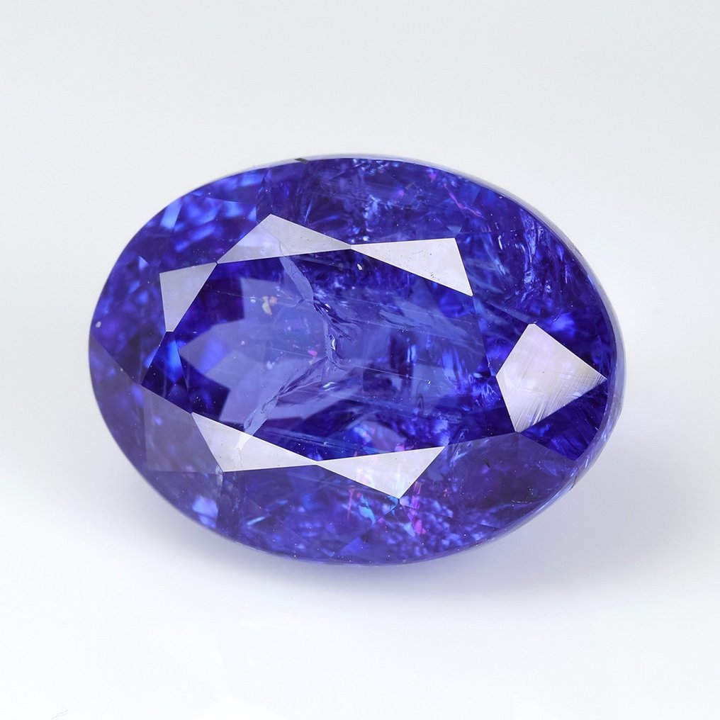 Blau, Violett Tansanit  - 19.05 ct - International Gemological Institute (IGI) #1.1