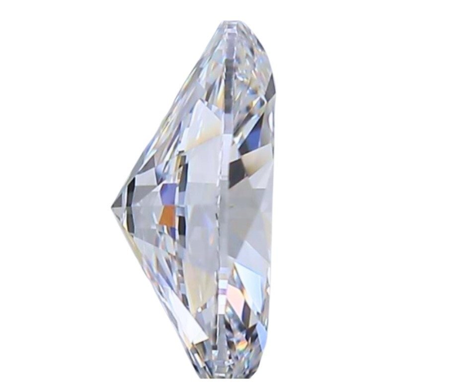 1 pcs Diamant  (Natuurlijk)  - 0.72 ct - Ovaal - D (kleurloos) - VVS2 - Gemological Institute of America (GIA) #3.1