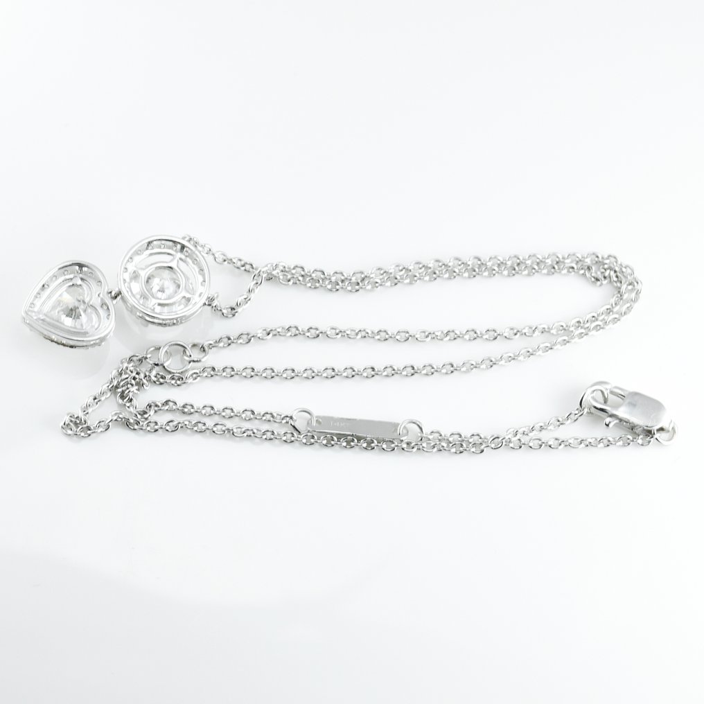 Necklace - 14 kt. White gold -  3.54ct. tw. Diamond  (Lab-grown) - Diamond #2.1
