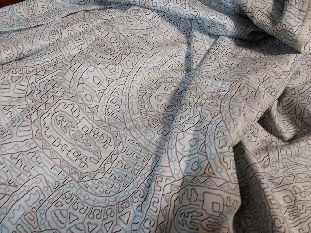 vintage borstad bomull - Textil  - 620 cm - 90 cm #2.1