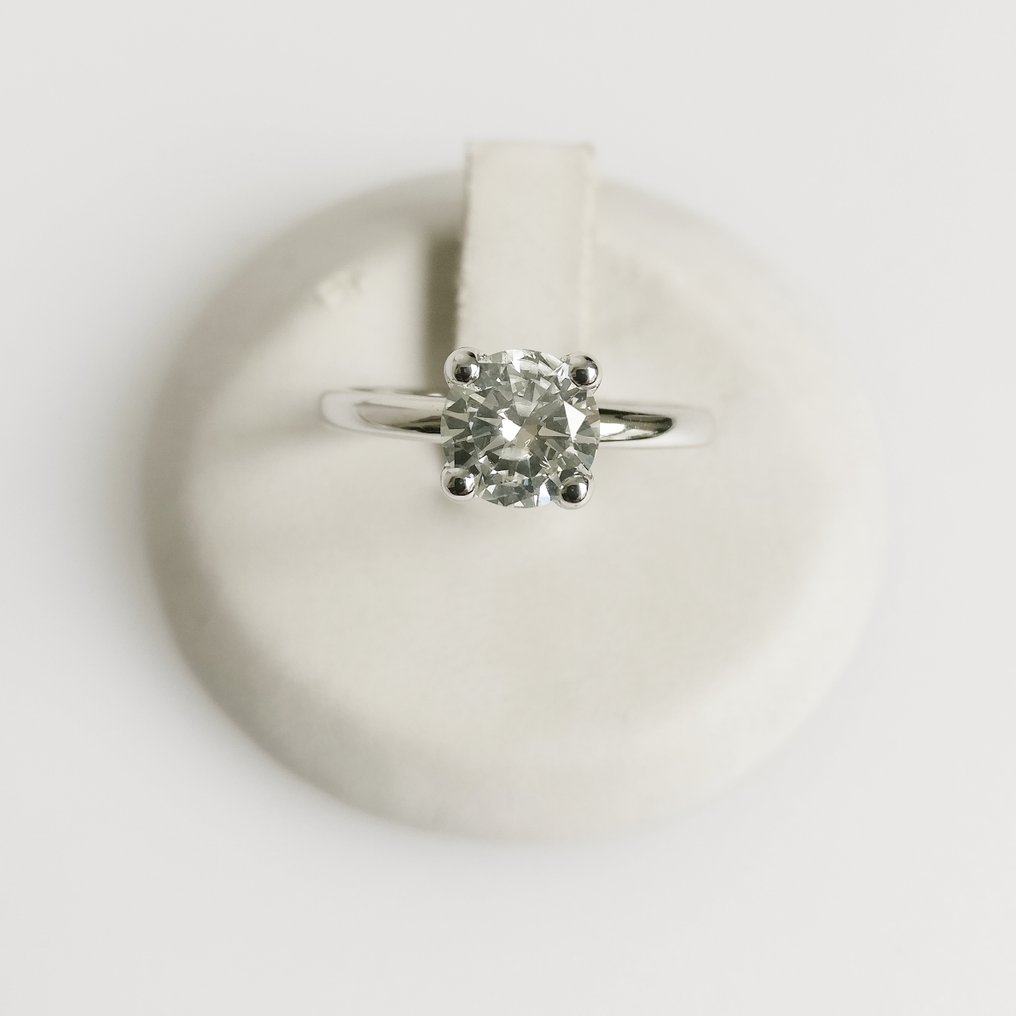 18 karat Hvitt gull - Ring - 1.01 ct Diamant #1.2