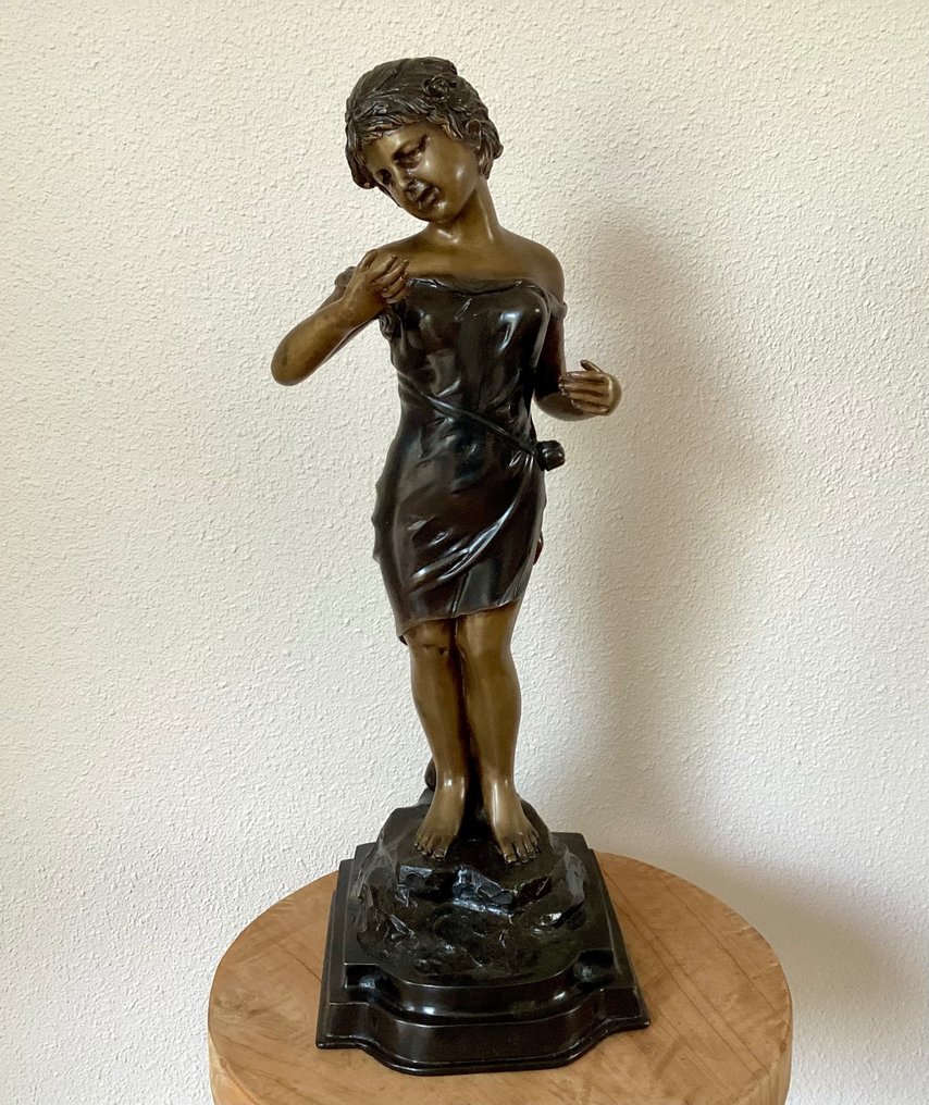 Statue, Beauté Amoureuse - 59 cm - Bronze #1.1