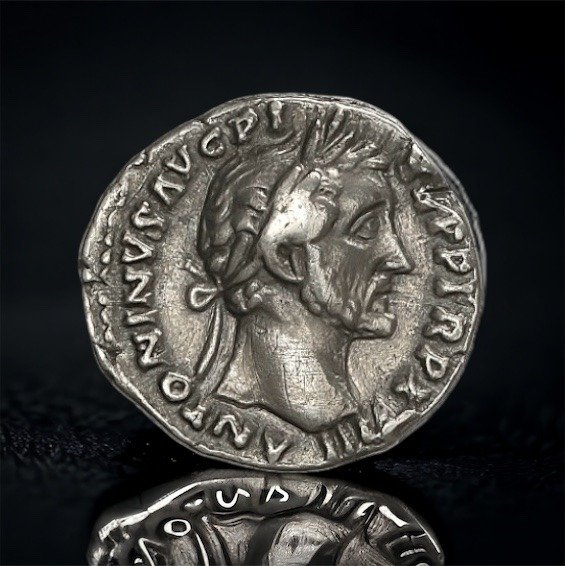 Romarriket. Antoninus Pius (138-161.. Denarius Rome - Fortuna #2.1