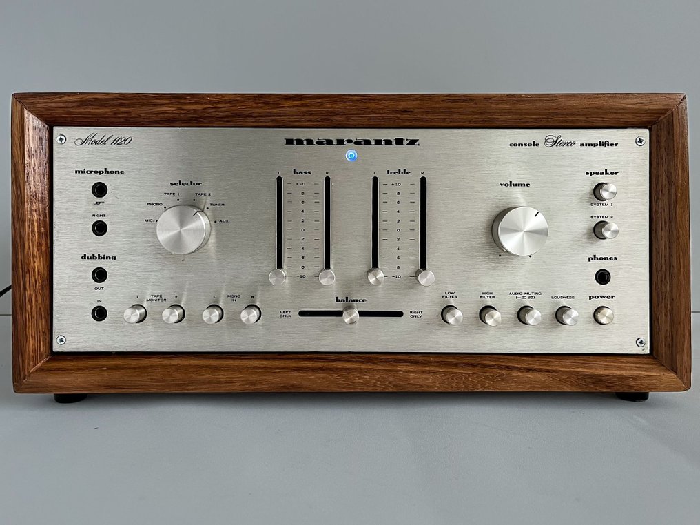 Marantz - Modelo 1120 com caixa de madeira Meranti - Amplificador integrado de estado sólido #1.1