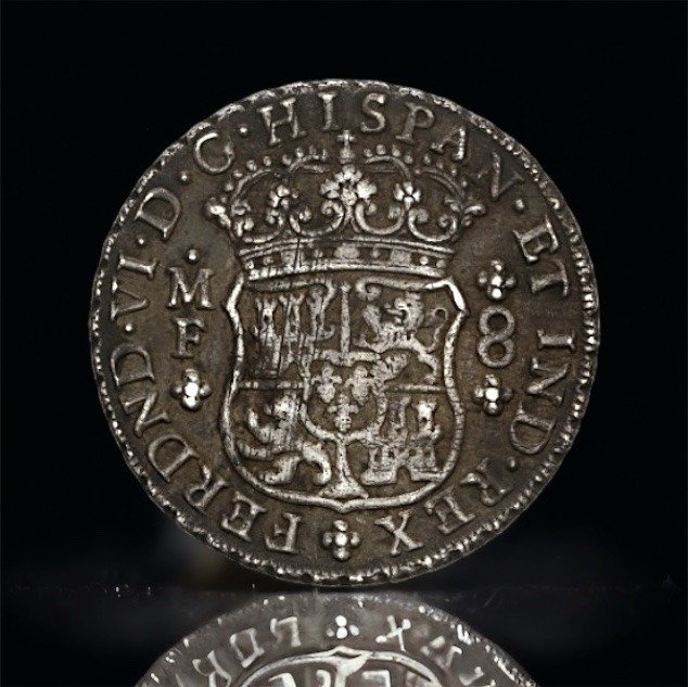 西班牙. Fernando VI (1746-1759). 8 Reales 1751 Mexico MF #1.1