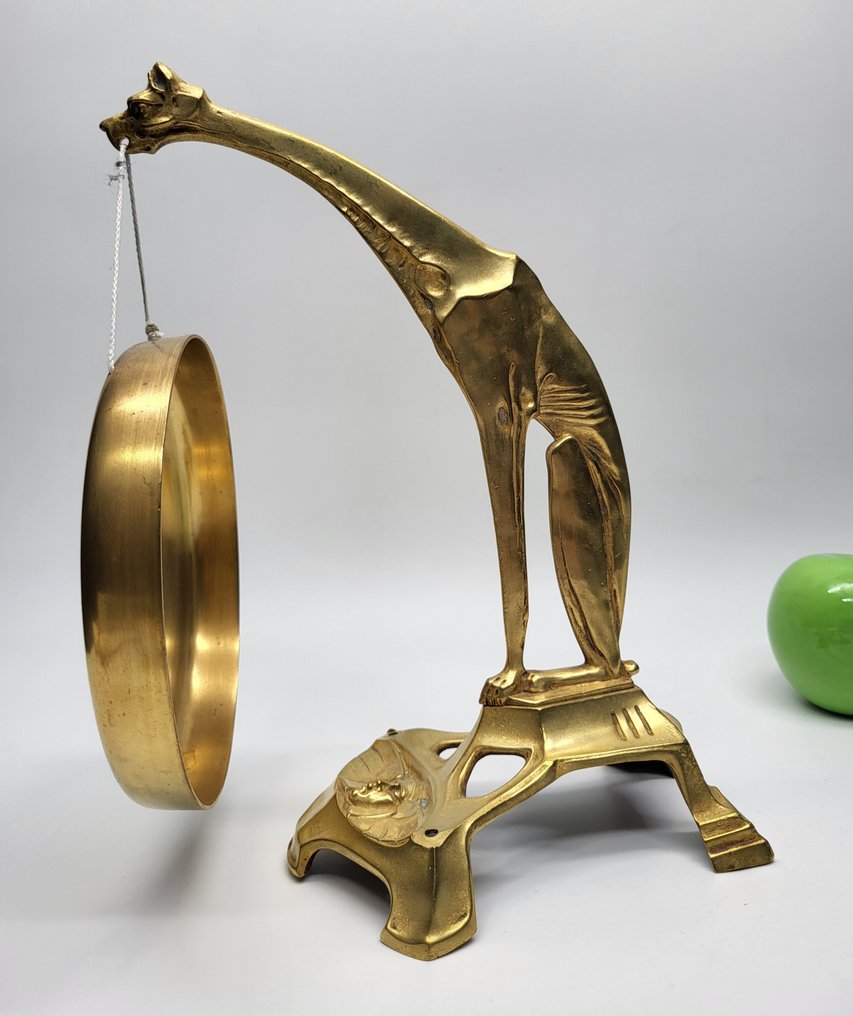 Art Nouveau - Veistos, Gatto Egiziano ( Gong ) - 28 cm - Messinki #1.1