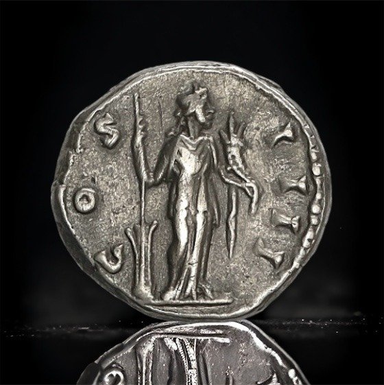 Romarriket. Antoninus Pius (138-161.. Denarius Rome - Fortuna #2.2