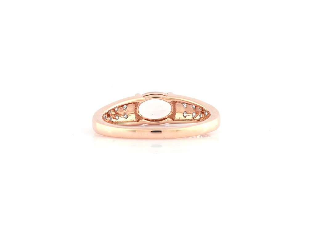 Δαχτυλίδι - 18 καράτια Ροζ χρυσό -  0.96ct. tw. Μοργκανίτης - Διαμάντι #2.1